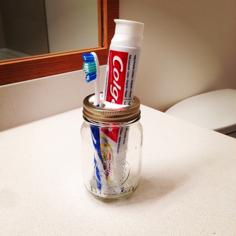 Mason Jar Toothbrush Holder 3D Printer Model