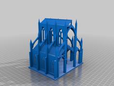 Gothic Cathedral Structure 3D Printer Model