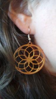 Flower Of Life Earrings 3D Printer Model