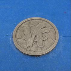 Vlogger Fair 2014 Official Coin 3D Printer Model