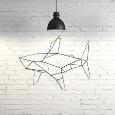 Shark Wall Sculpture 2D 3D Printer Model