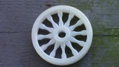 Wagon Wheel Pendant Or Ornament 3D Printer Model