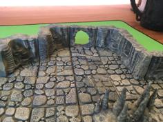 Cavern Tiles Passage/Hole (Openforge 2.0 Compatible) 2×2 Wall Remix 3D Printer Model