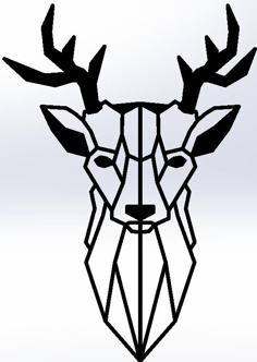 Deerhead 2D 3D Printer Model