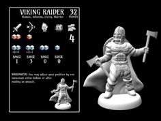 Viking Raider (18mm Scale) 3D Printer Model