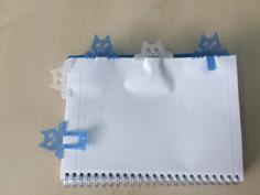 Cat Type Bookmark 3D Printer Model