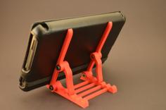 Robust Adjustable Tilt Tablet Stand 3D Printer Model