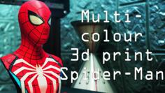 Multicolour Spider-Man PS4 Bust – Advanced Suit MMU 3D Printer Model