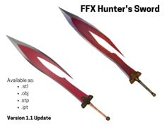 Final Fantasy X – Tidus’ Longsword (Hunter’s Sword) 3D Printer Model