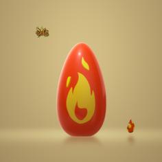 Egg Dofus Crimson / Oeuf Dofus Pourpre 3D Printer Model