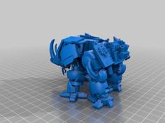 Ironclad War Rhino 3D Printer Model