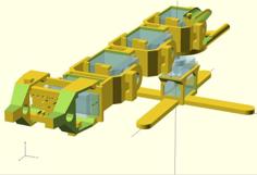 OpenScad Micro Servo Robot Arm 3D Printer Model