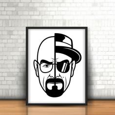 Walter White – Breaking Bad Wall 2D 3D Printer Model