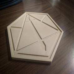 Critical Role Logo Coaster 3D Printer Model