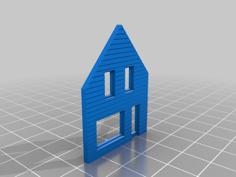 N Scale House 3D Printer Model