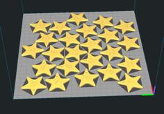 Advent Calendar Stars 3D Printer Model