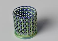 Cylinder Weave Container 3D Printer Model