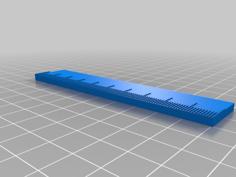 MakerBot-Friendly Ruler 3D Printer Model