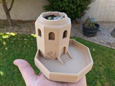 Roman Ruins Succulent Planter 3D Printer Model