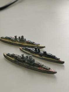 Ww2 Naval Boardgame Pieces 3D Printer Model