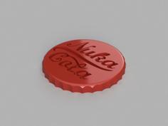 “NukaCola” Bottle Cap Shopping Cart Chip/Coin 3D Printer Model