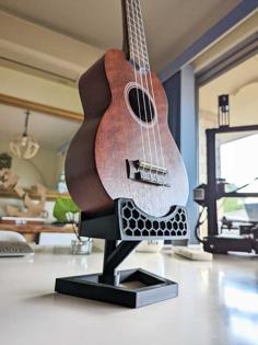 Ukulele Stand / Holder 3D Printer Model