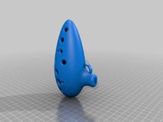 Ocarina With Lanyard Strap 3D Printer Model