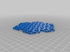 Snowflake, A Hexagon Chain Mail 3D Printer Model