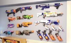 Nerf Wall Hooks 3D Printer Model