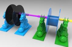 Dragon Filament Holder 3D Printer Model