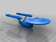 Star Trek Constitution Class Pilot 1:2000 3D Printer Model