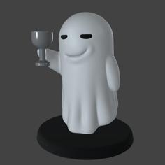 Wine Ghost 3D Printer Model