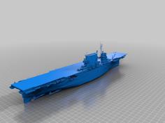 USS Lexington CV-2 WWII Aircraft Carrier 3D Printer Model