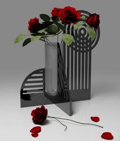 Modern Geometric Vase 3D Printer Model