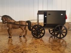 Amish Buggy 3D Printer Model