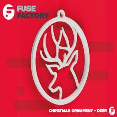 Deer – Christmas Ornament 3D Printer Model