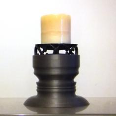 Pillar Candle Holder 3D Printer Model