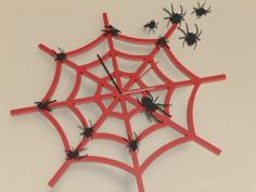 Spider Web Clock 3D Printer Model