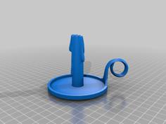 Candle In Holder 3D Printer Model