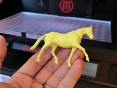 3D-printed Toy Horse Figure (two Halves) 3D Printer Model