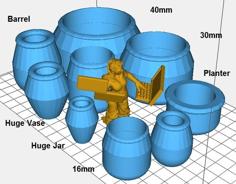 Jars & Pottery 3D Printer Model