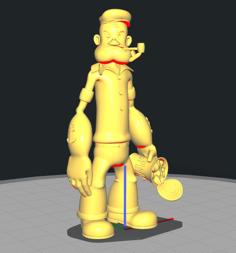 Popeye With Spinach 3D Printer Model