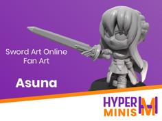 Chibi Asuna 3D Printer Model