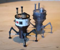 Steampunk Mobile Turret 3D Printer Model