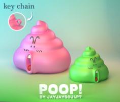 POOP Key Chain 3D Printer Model