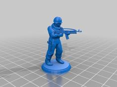 Modern Soldier – Futuristic Rifle 3D Printer Model