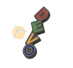 DEVO Dancing Letters Logo 3D Printer Model