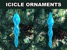 Icicle Ornaments 3 3D Printer Model