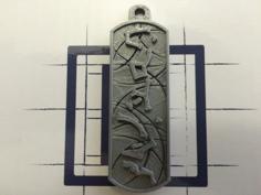 Stargate Cartouche Earth Address Keychain 3D Printer Model