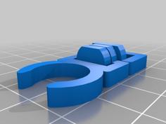 Scuba Hose Holder 3D Printer Model